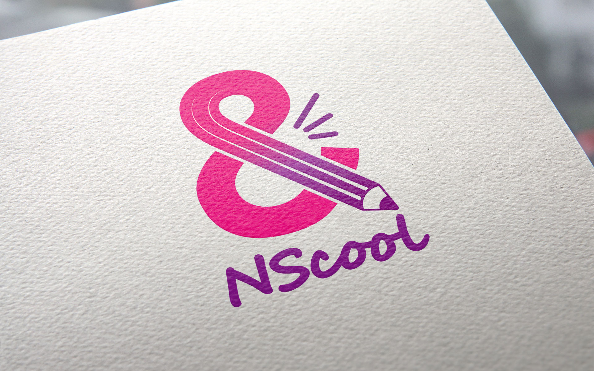 Dizajn logotipa za NScool školu stranih jezika