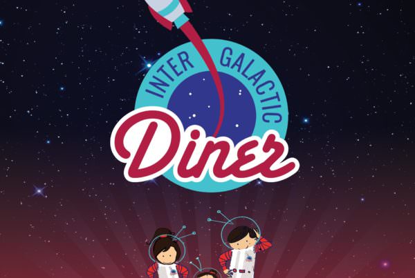 Dizajn vizuelnog identiteta za restoran Intergalactic Diner