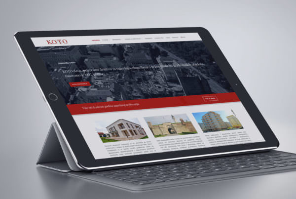 Dizajn i izrada responsive web stranice za građevinsku firmu KOTO